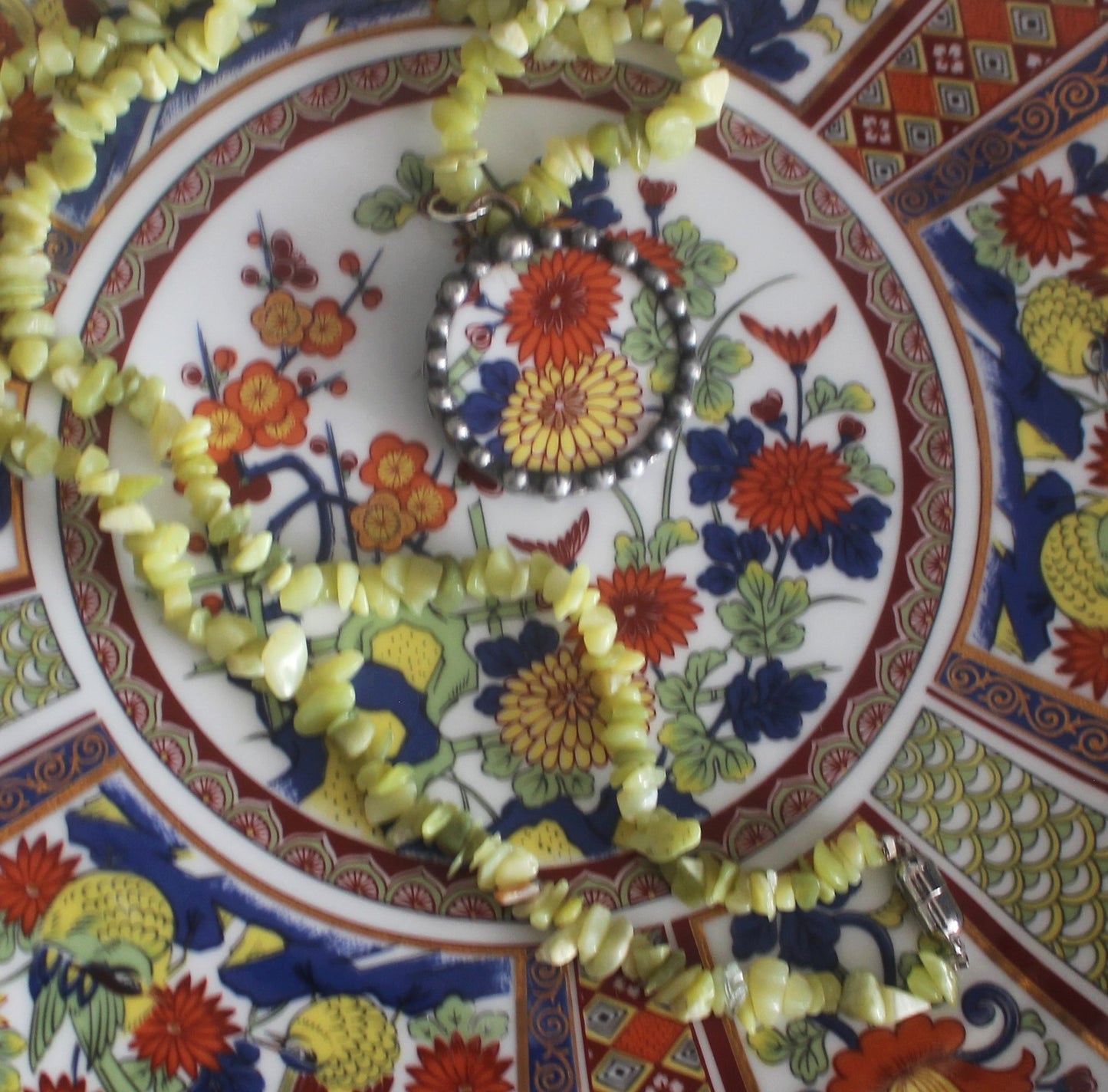 Vibrant Yellow and Orange Chrysanthemums Round Pendant