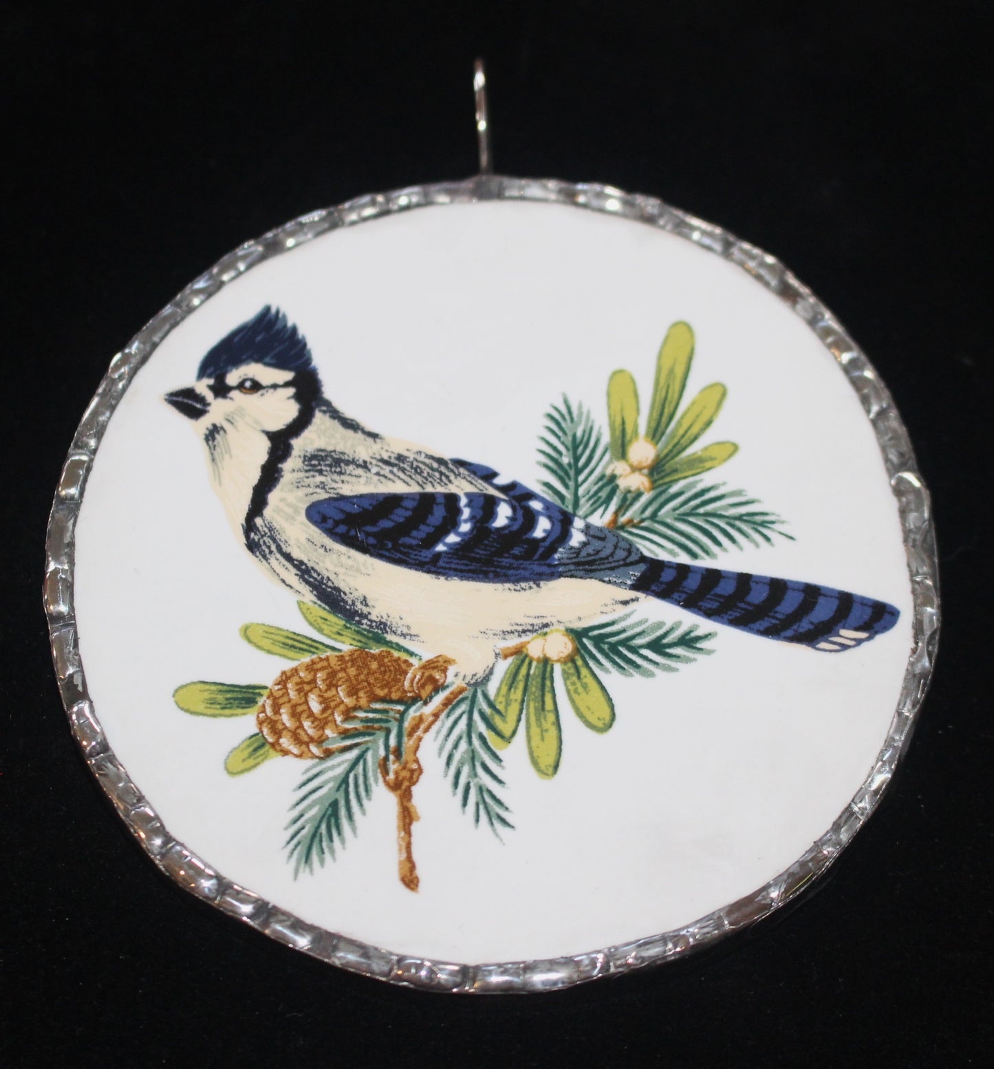 Blue Jay on Branch Ornament