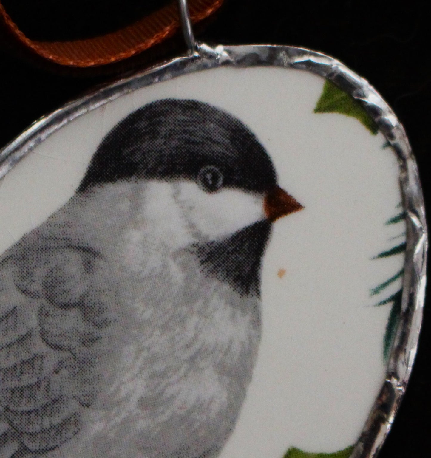 Chickadee On Pinecone Ornament