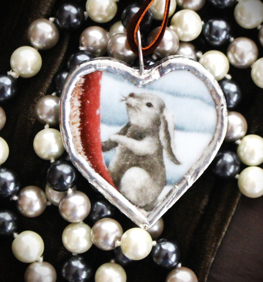 Adoring Bunny Ornament