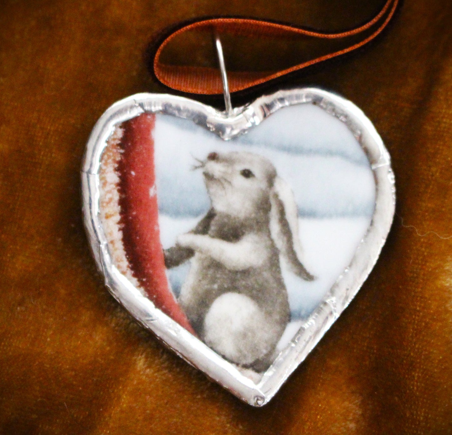 Adoring Bunny Ornament