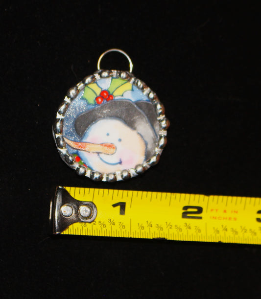 Pinocchio Snowman Pendant