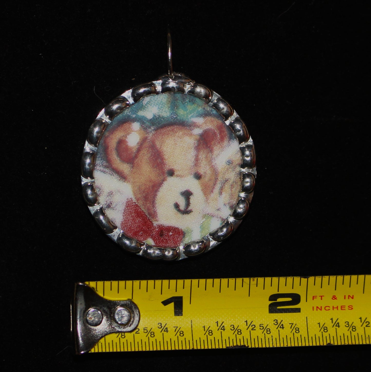 Smirking Teddy Bear Pendant