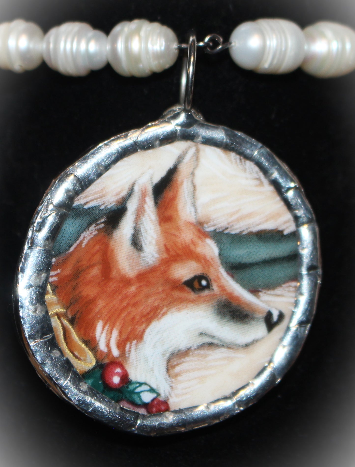 Fox In Charge Round Pendant