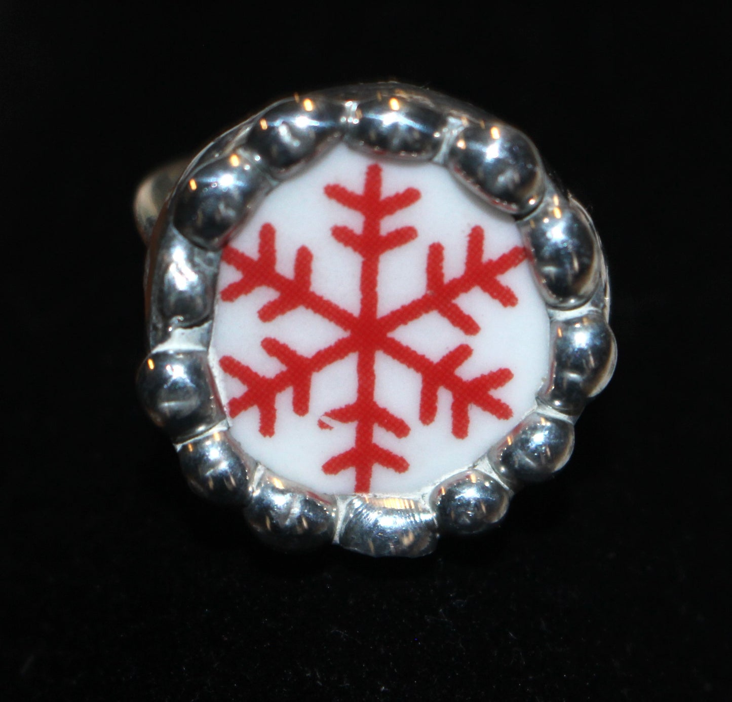 Let It Snow Red Snowflake Set