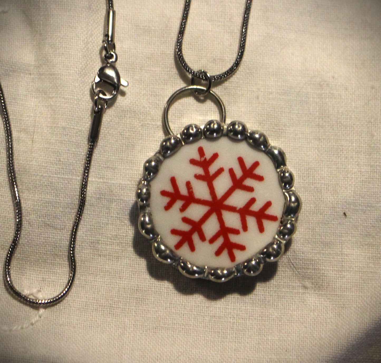 Let It Snow Red Snowflake Set