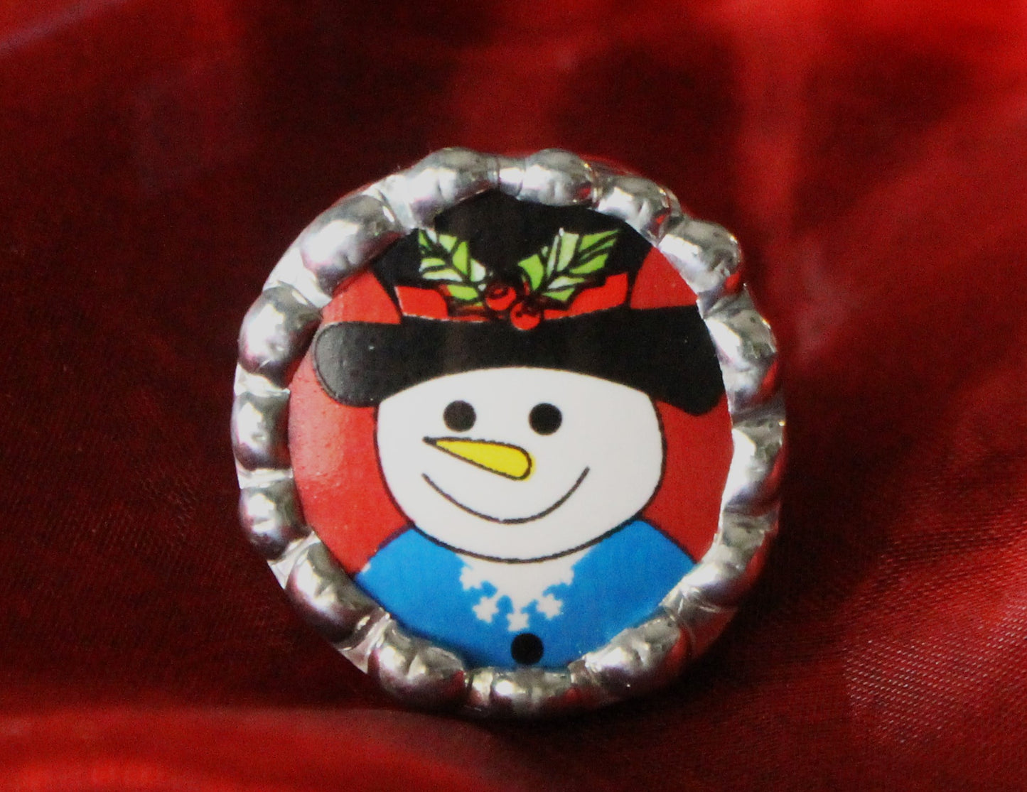 Smiling Snowman Ring