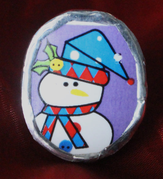 Snowman in Stocking Hat Ring