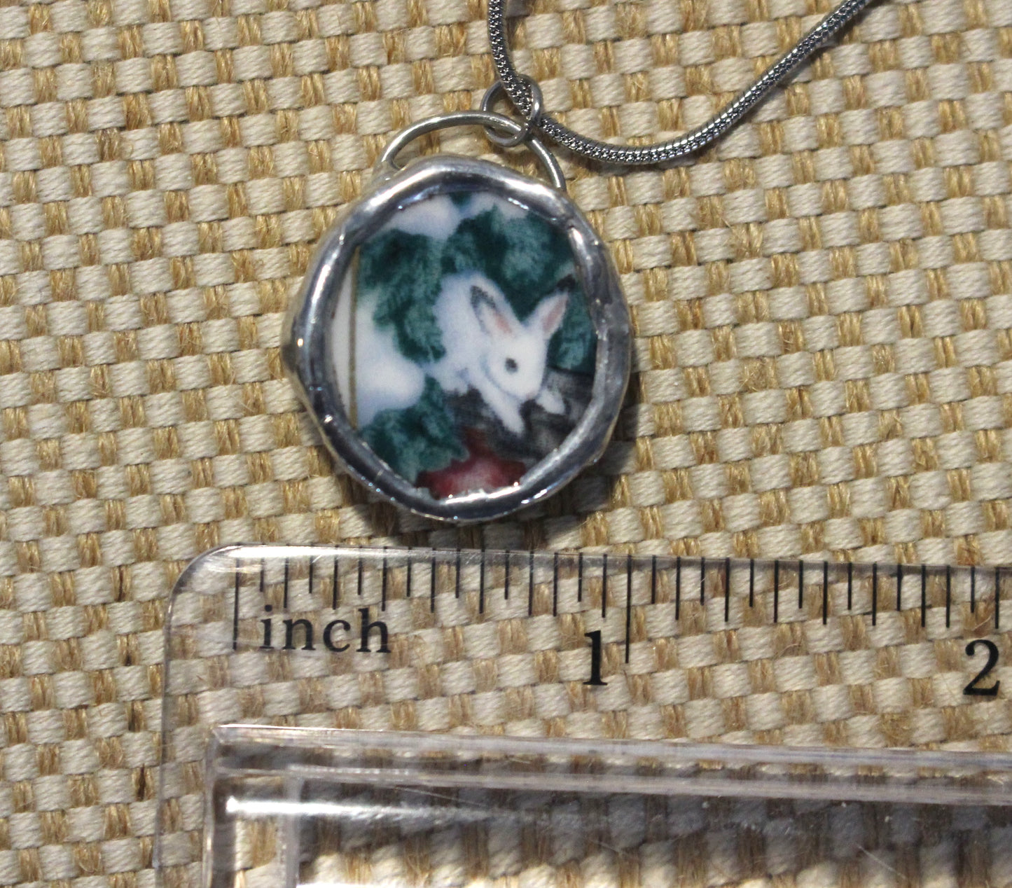 Tiny Bunny Round Pendant