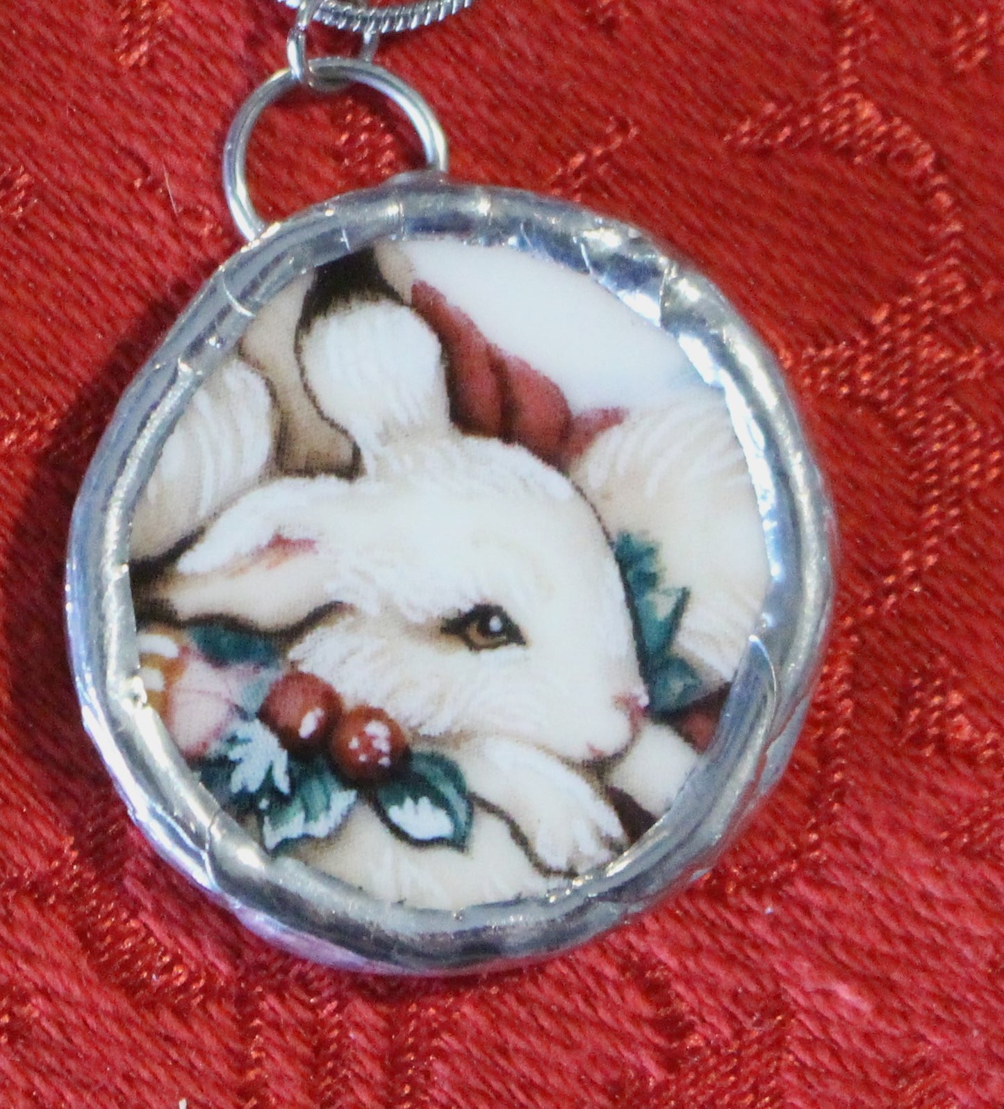 Cuddle Bunny Round Pendant