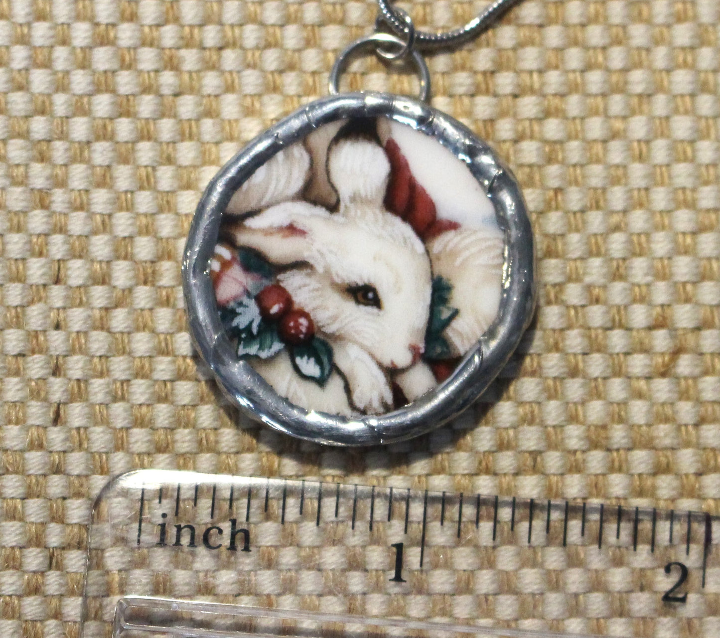 Cuddle Bunny Round Pendant