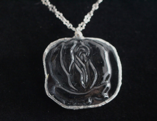 Crystal Rose Organic Pendant